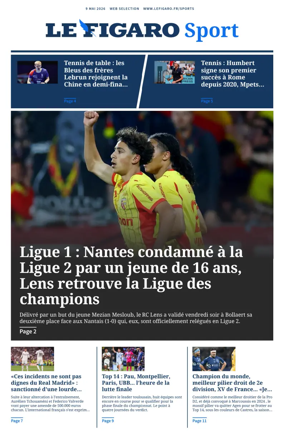 Cover of Le Figaro Sport