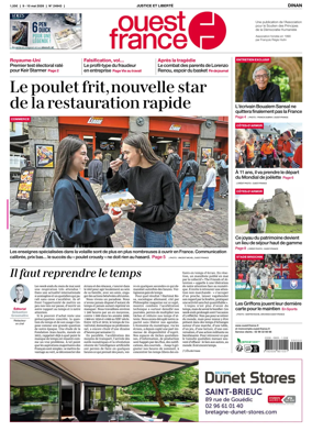 Cover of Ouest France (Dinan)