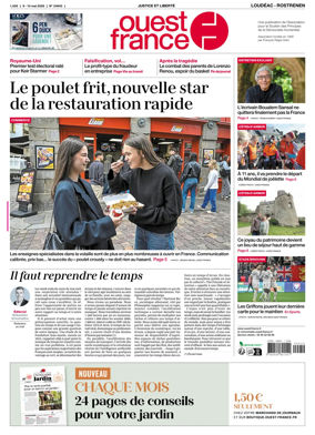 Cover of Ouest France (Loudeac / Rostrenen)