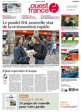 Cover of Ouest France (Mayenne)