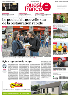 Cover of Ouest France (Nord-Finistere)