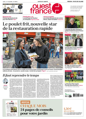 Cover of Ouest France (Redon / Pays de Vilaine)