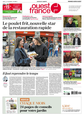 Cover of Ouest-France (Rennes Nord-Ouest)