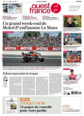 Cover of Ouest France (Sarthe)