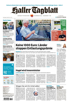 Cover of Haller Tagblatt