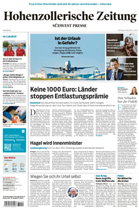 Cover of Hohenzollerische Zeitung