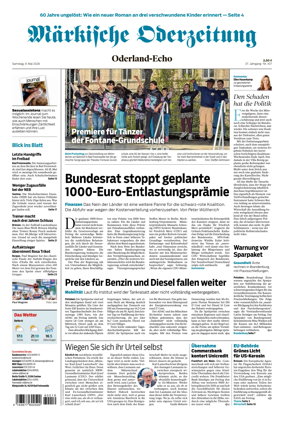 Cover of Markische Oderzeitung Oderland-Echo