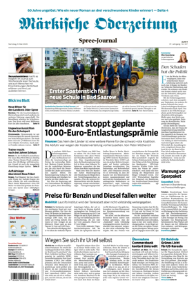 Cover of Markische Oderzeitung Spree-Journal
