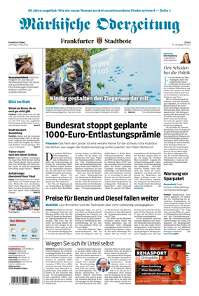 Cover of Markische Oderzeitung Frankfurt (Oder)