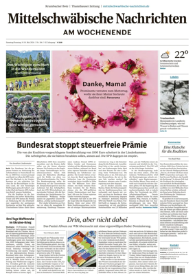 Cover of Mittelschwaebische Nachrichten