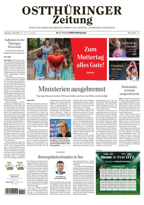 Cover of Ostthuringer Zeitung (Posneck)