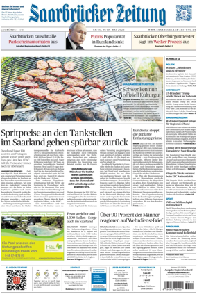 Cover of Saarbruecker Zeitung
