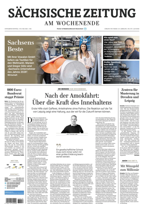 Cover of Sachsische Zeitung (Gorlitz & Niesky)