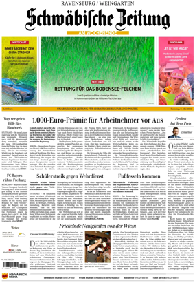 Cover of Schwabische Zeitung (Ravensburg / Weingarten)