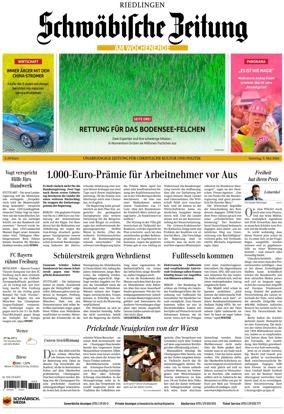 Cover of Schwabische Zeitung (Riedlingen)