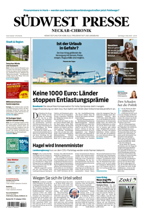 Cover of SUDWEST PRESSE - Neckar-Chronik