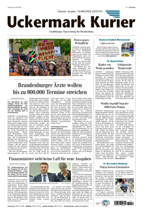 Cover of Templiner Zeitung