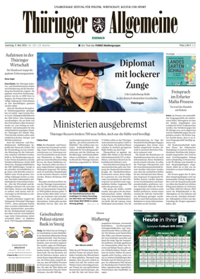 Cover of Thuringer Allgemeine (Eisenach)