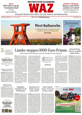 Cover of Westdeutsche Allgemeine Zeitung (Bochum)