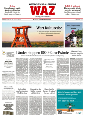 Cover of Westdeutsche Allgemeine Zeitung (Gladbeck)