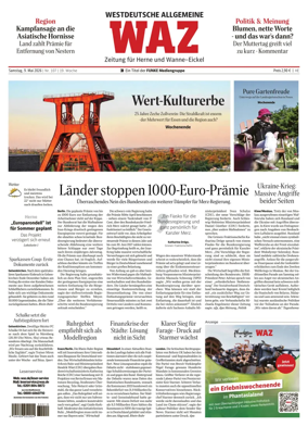 Cover of Westdeutsche Allgemeine Zeitung (Herne)
