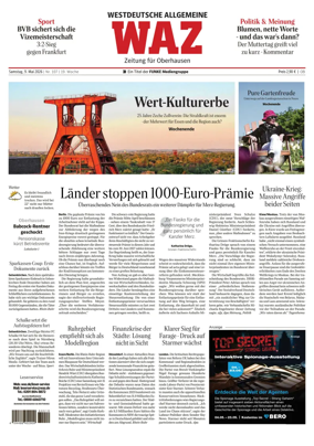 Cover of Westdeutsche Allgemeine Zeitung (Oberhausen)