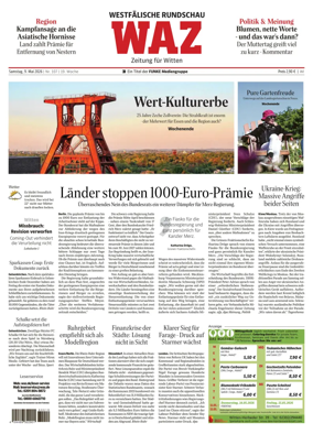 Cover of Westdeutsche Allgemeine Zeitung (Witten)
