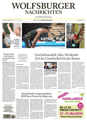 Cover of Wolfsburger Nachrichten (Wolfsburg-Gifhorn)