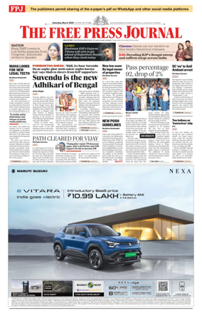 Cover of The Free Press Journal