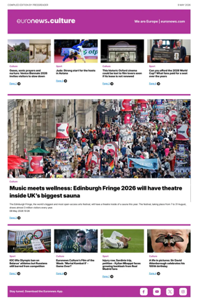 Cover of Euronews Culture and Sport Compiled Edition