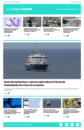 Cover of Euronews Health (Portuguese)