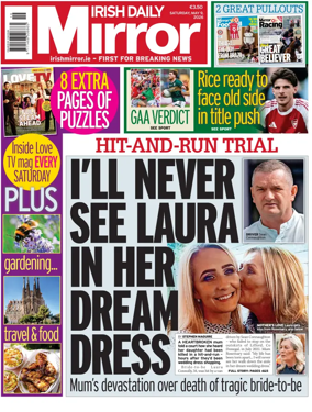 Cover of Irish Daily Mirror