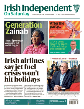 Cover of Irish Independent