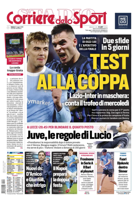 Cover of Corriere dello Sport