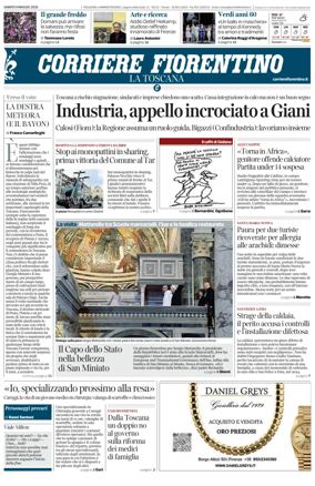 Cover of Corriere Fiorentino