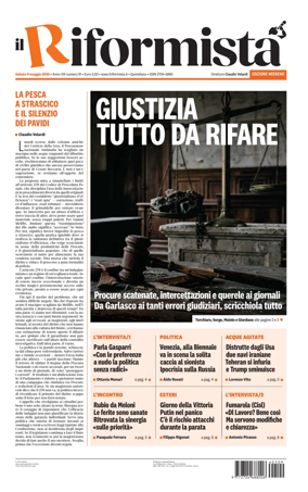Cover of Il Riformista (Italy)