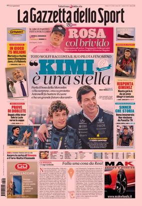 Cover of La Gazzetta dello Sport - Milano