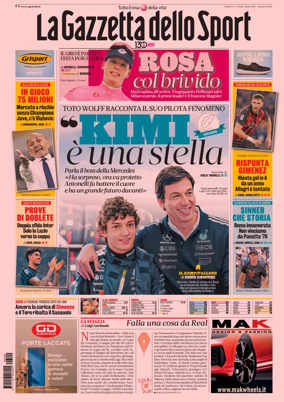 Cover of La Gazzetta dello Sport