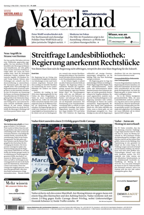 Cover of Liechtensteiner Vaterland