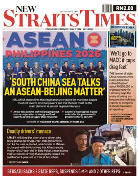 Cover of New Straits Times