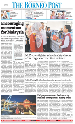 Cover of The Borneo Post (Sarawak)