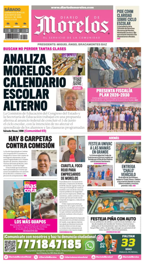 Cover of Diario de Morelos