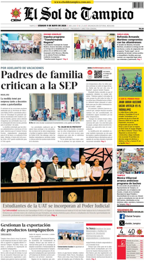 Cover of El Sol de Tampico