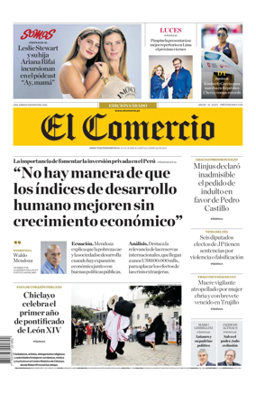 Cover of Diario El Comercio
