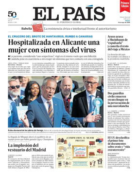 Cover of EL PAIS primera edicion