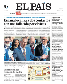 Cover of El Pais Madrid