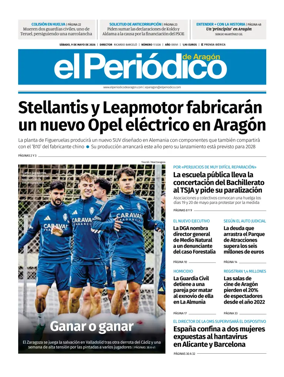 Cover of El Periodico Aragon