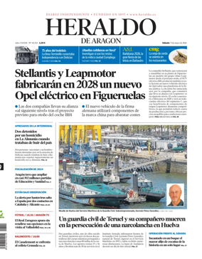 Cover of Heraldo de Aragon