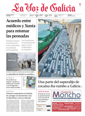 Cover of La Voz de Galicia (Arousa)