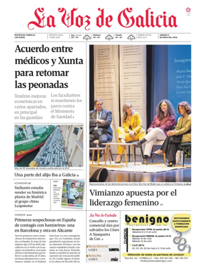 Cover of La Voz de Galicia (Carballo)